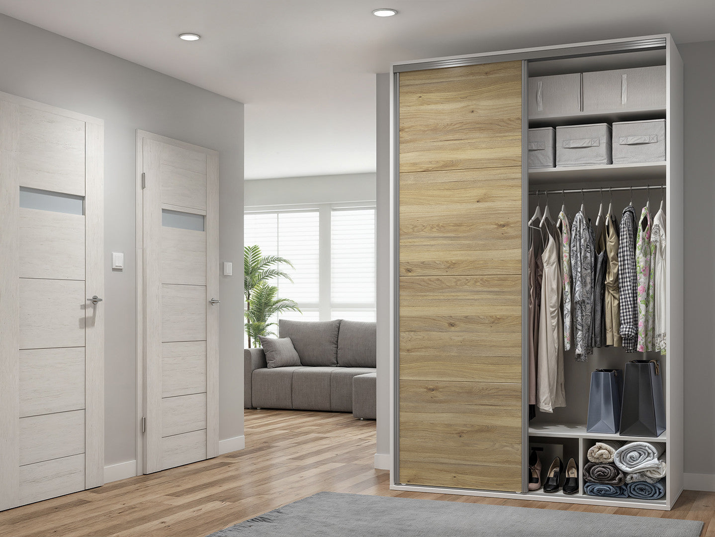 Sliding wardrobe Flex 150 cm