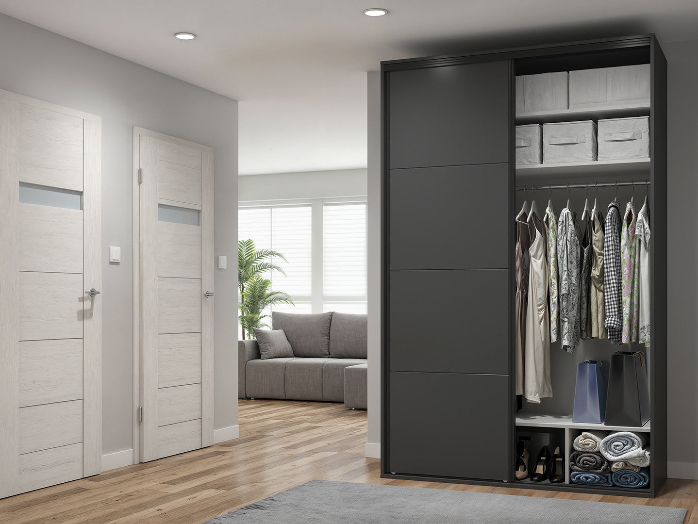 Sliding wardrobe Flex 150 cm