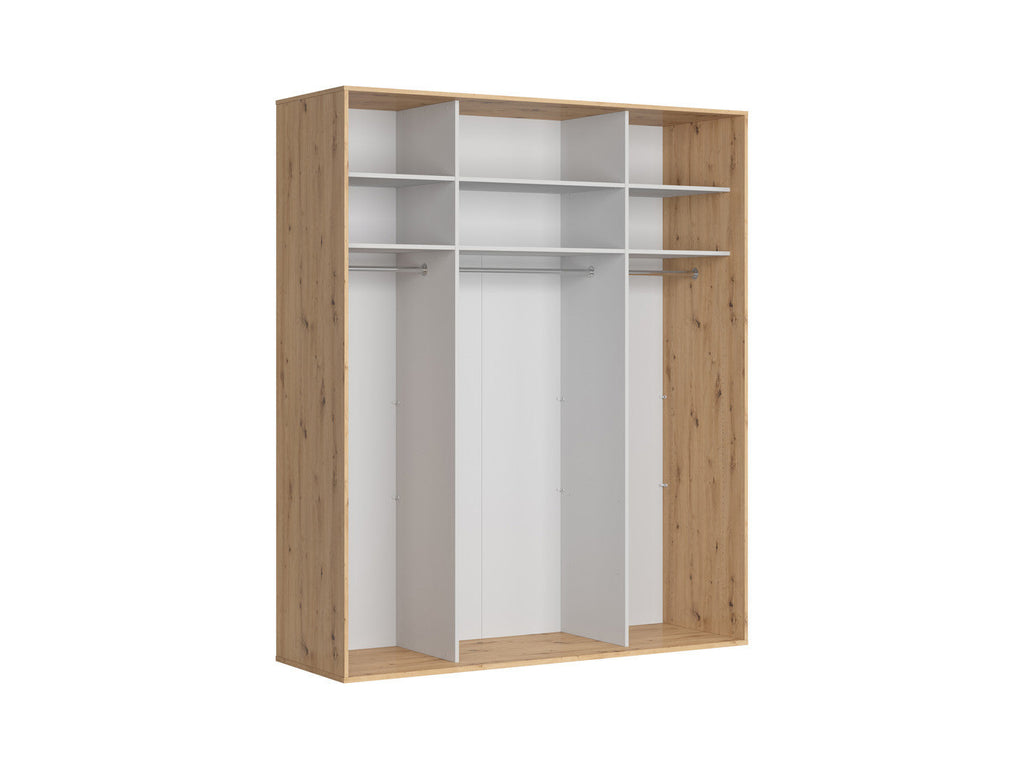 Sliding wardrobe Flex 200 cm with mirror Artisan oak