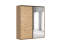 Sliding wardrobe Flex 200 cm with mirror Artisan oak