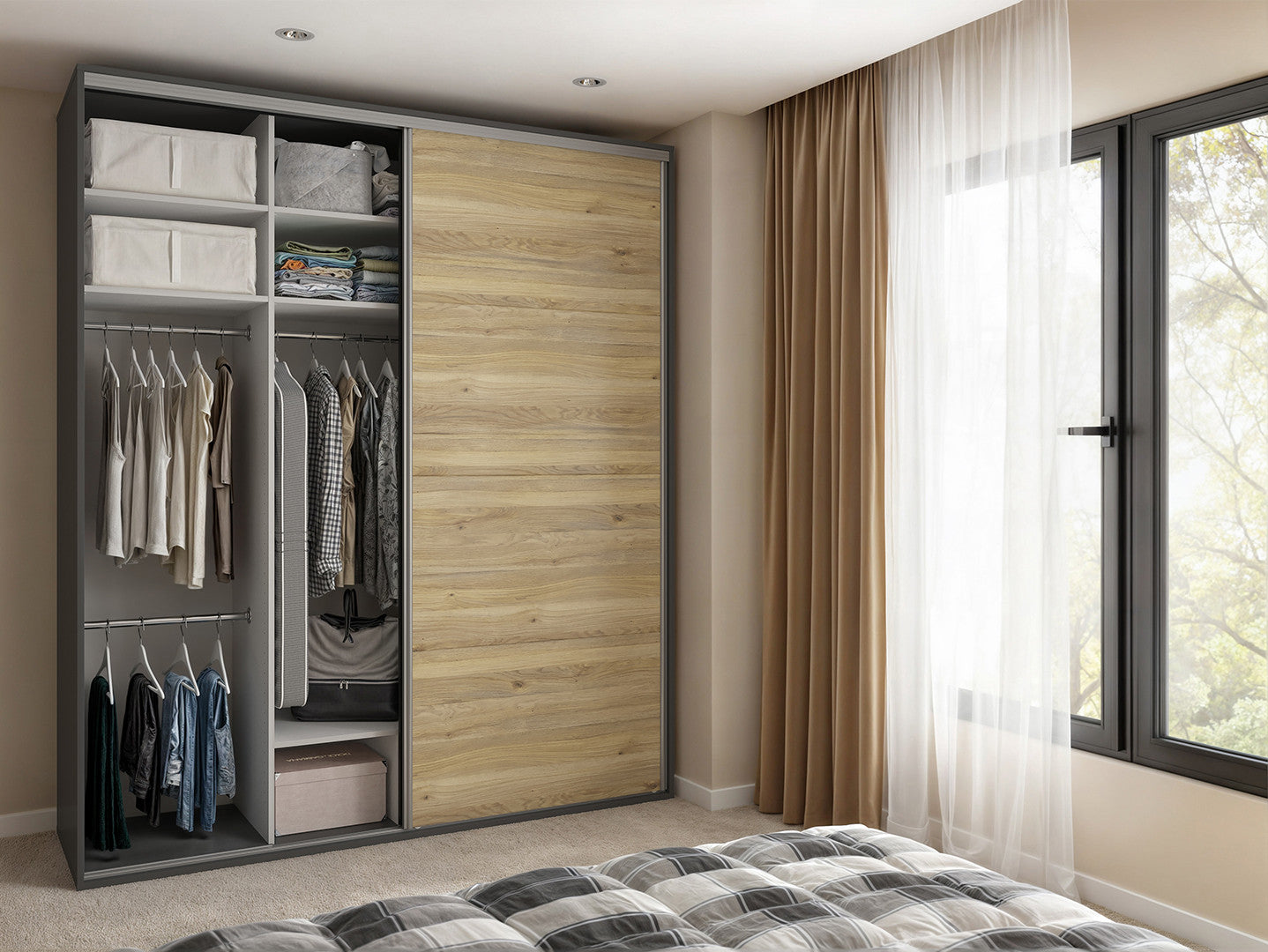 Sliding wardrobe Flex 200 cm