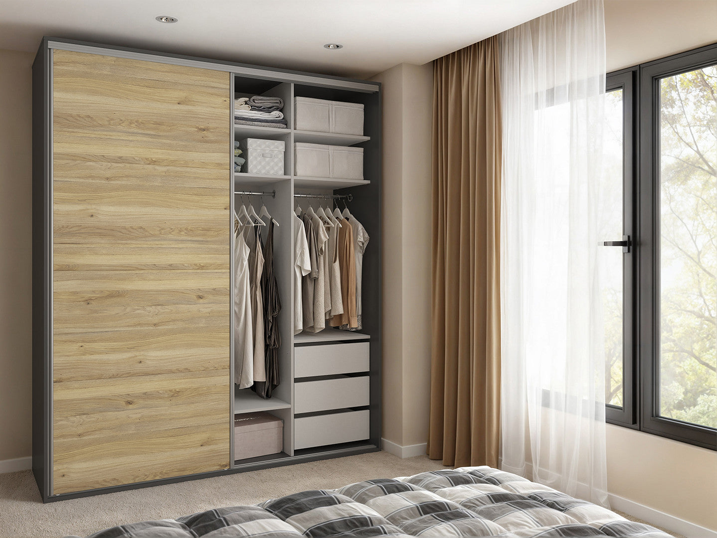 Sliding wardrobe Flex 200 cm