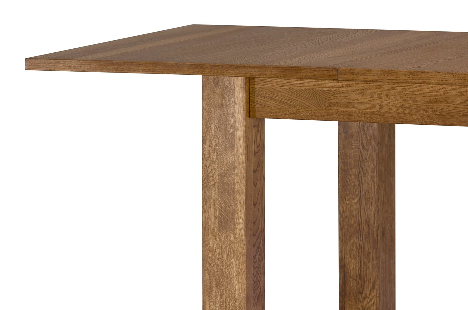 Velvet Extendable Dining Table 160–250 cm – Rustic Oak, Solid Wood, Szynaka