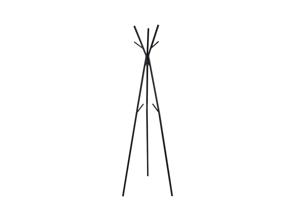 Trio freestanding coat rack – black