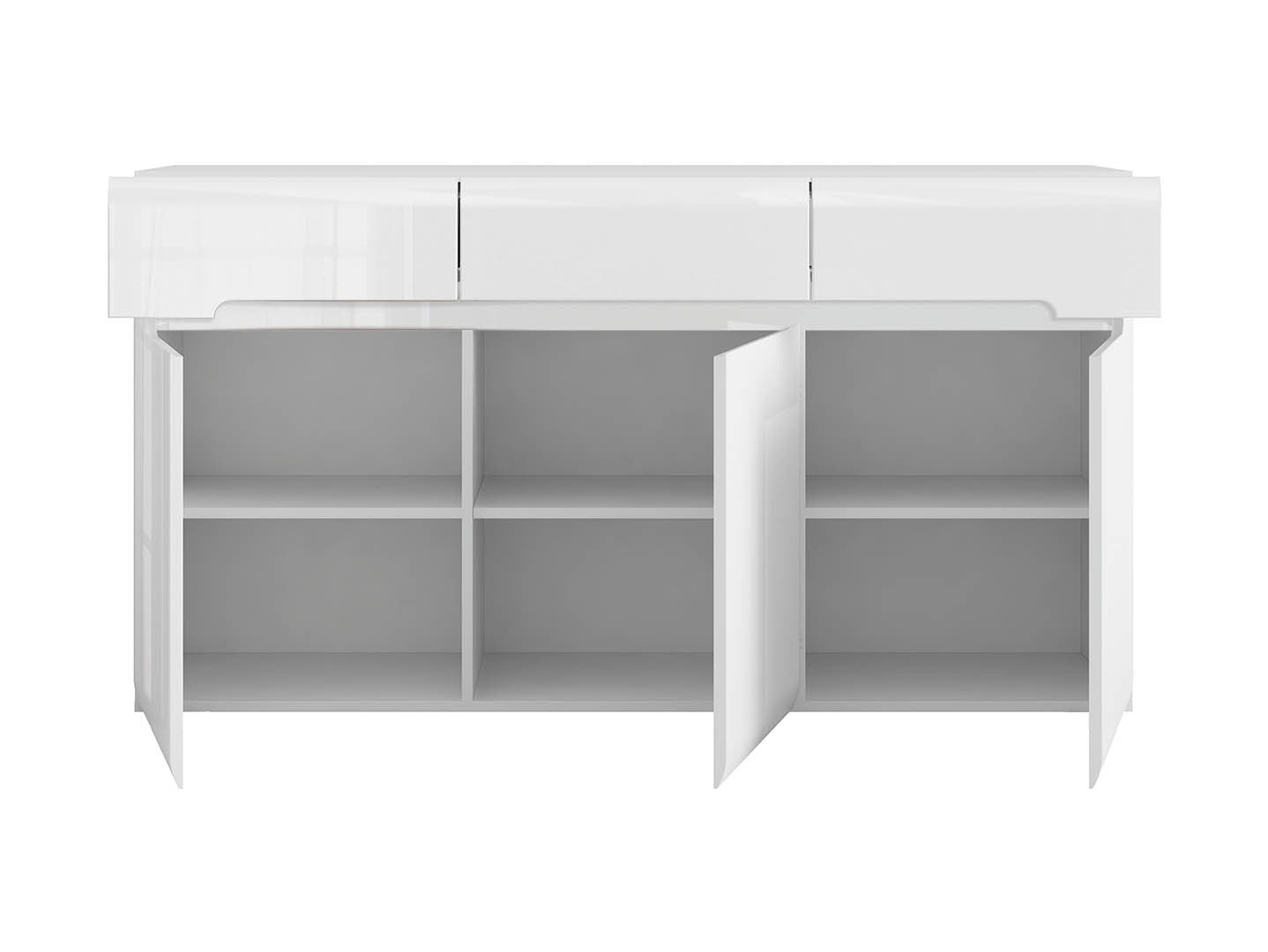 Azteca Trio — zestaw Chest of drawers i witryna