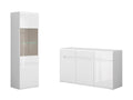 Azteca Trio — zestaw Chest of drawers i witryna