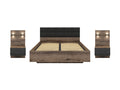 Kassel 160 bed set with bedside cabinets