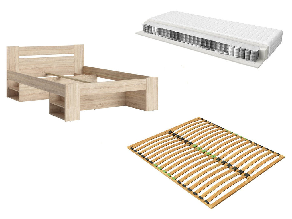 Bed set 160 Nepo Plus, slatted base and Premia mattress
