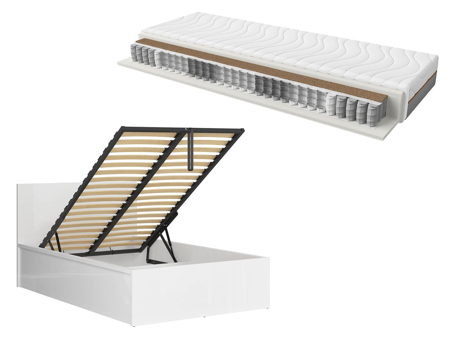 Bed set 120 Tetrix and Ceres mattress