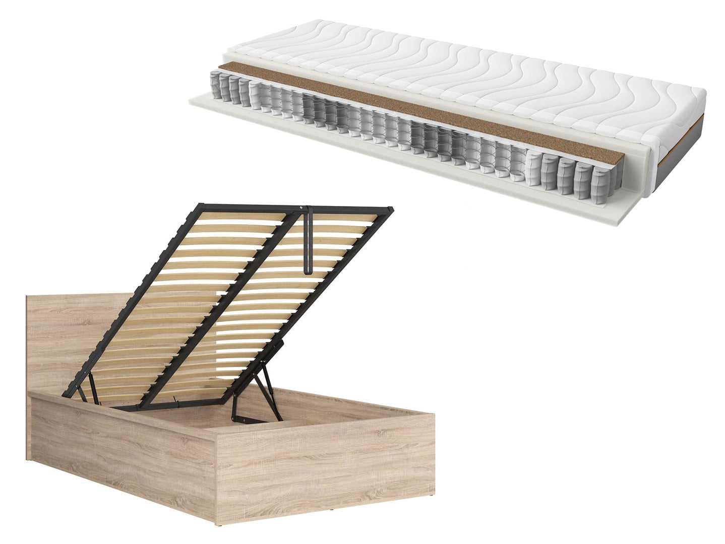 Bed set 120 Tetrix and Ceres mattress