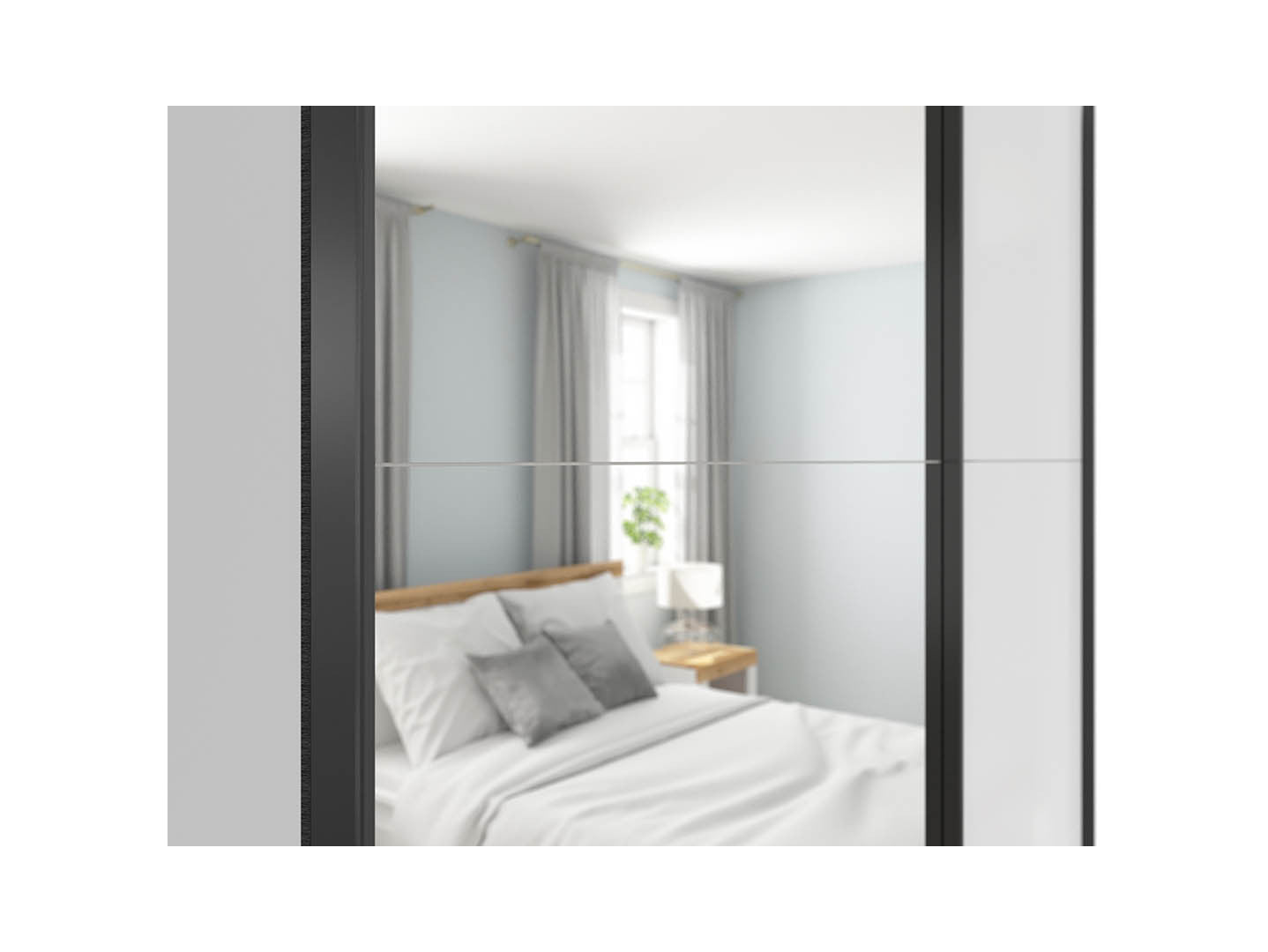 Tetrix 153 sliding wardrobe set with cover strip