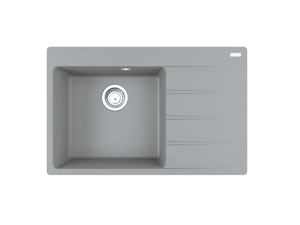 CNG611-78TL — zlewozmywak 1-komorowy kamienny grey komora lewa