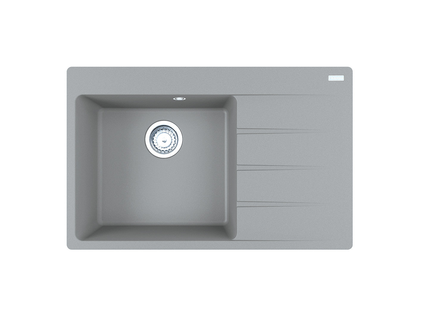 CNG611-78TL — zlewozmywak 1-komorowy kamienny grey komora lewa